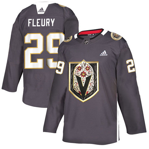 Marc-Andre Fleury Vegas Golden Knights grey Heritage jersey