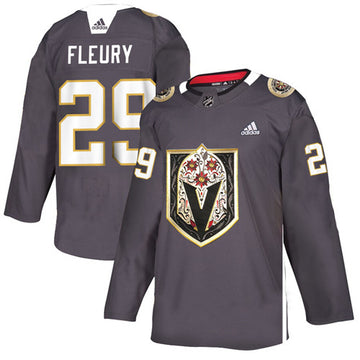 Marc-Andre Fleury Vegas Golden Knights grey Heritage jersey