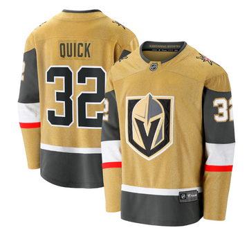 Jonathan Quick Vegas Golden Knights gold jersey