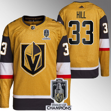 Adin Hill Vegas Golden Knights gold jersey