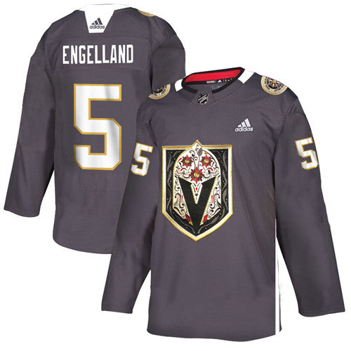 Deryk Engelland Vegas Golden Knights grey Heritage jersey