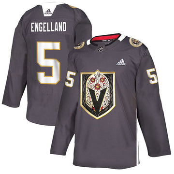 Deryk Engelland Vegas Golden Knights grey Heritage jersey