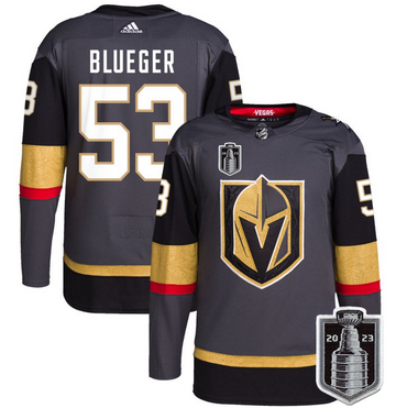 Teddy Blueger Vegas Golden Knights gray jersey