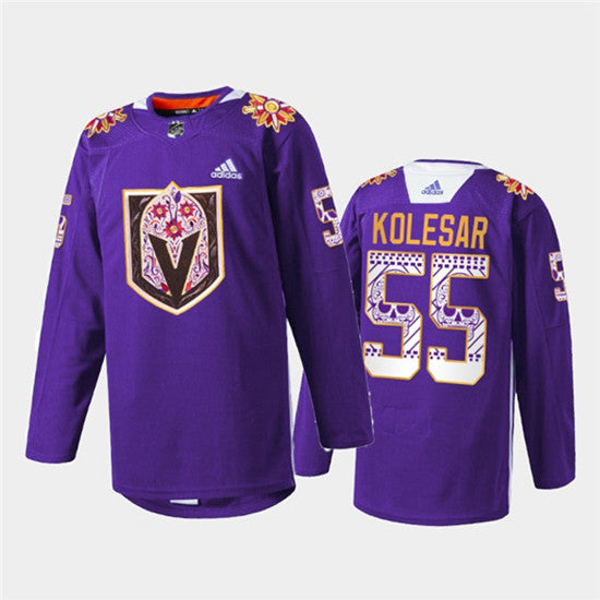 Keegan Kolesar Vegas Golden Knights purple Heritage jersey
