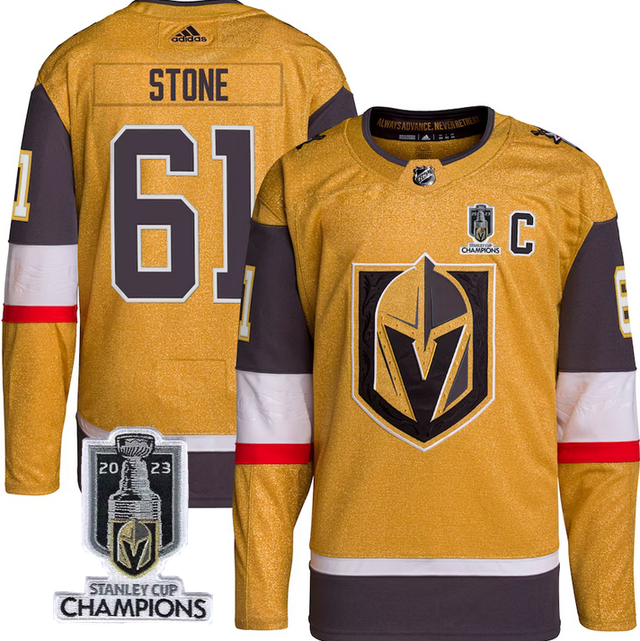 Mark Stone Vegas Golden Knights gold jersey