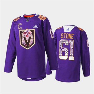 Mark Stone Vegas Golden Knights purple Heritage jersey