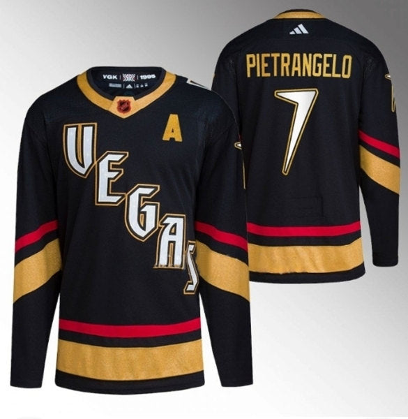 Alex Pietrangelo Vegas Golden Knights black Reverse Retro jersey