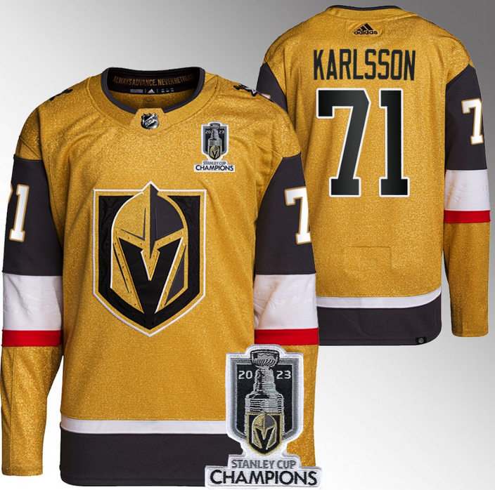 William Karlsson Vegas Golden Knights gold jersey