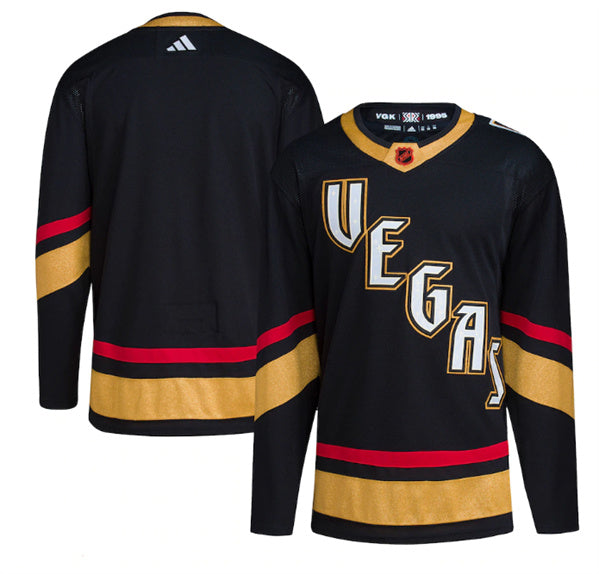 Custom Vegas Golden Knights black Reverse Retro jersey