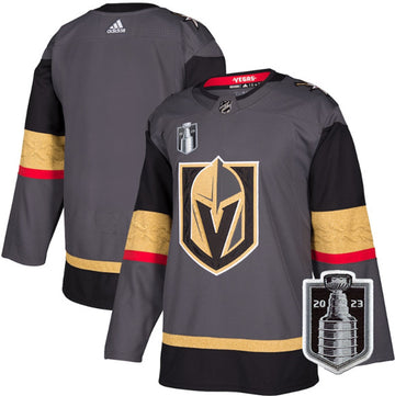Custom Vegas Golden Knights gray jersey