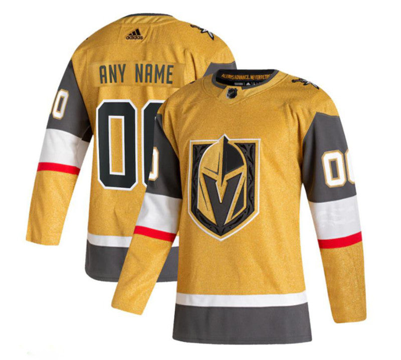 Custom Vegas Golden Knights gold jersey