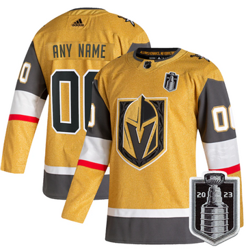 Custom Vegas Golden Knights gold jersey