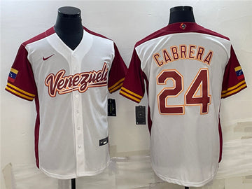 Miguel Cabrera Venezuela Baseball white Classic jersey