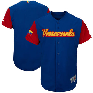 Majestic Venezuela Baseball royal Classic jersey