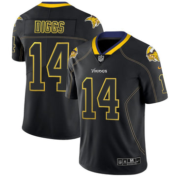 Stefon Diggs Minnesota Vikings black Color Rush jersey