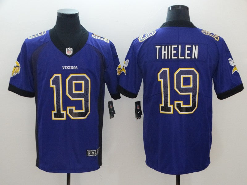 Vikings #19 Adam Thielen Purple Jersey