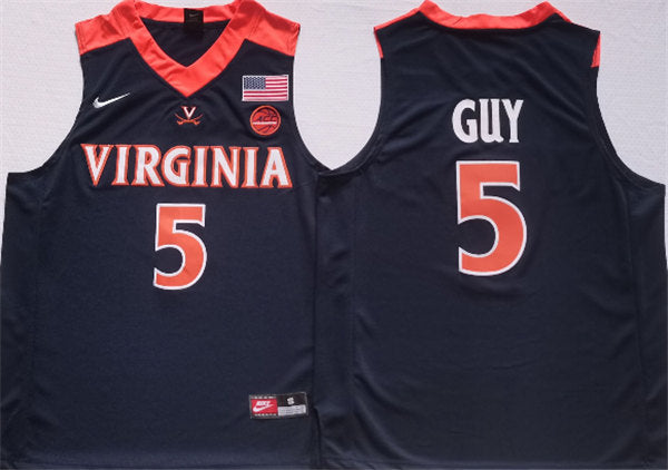 Kyle Joseph Guy Virginia Cavaliers navy jersey