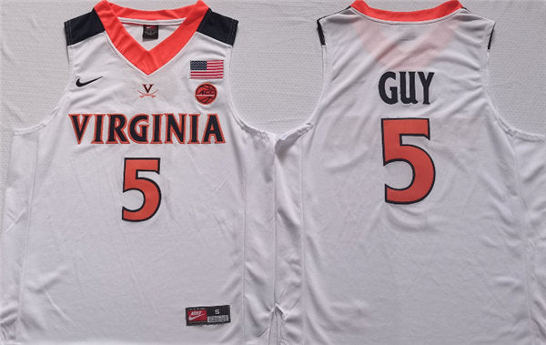 Kyle Joseph Guy Virginia Cavaliers white jersey
