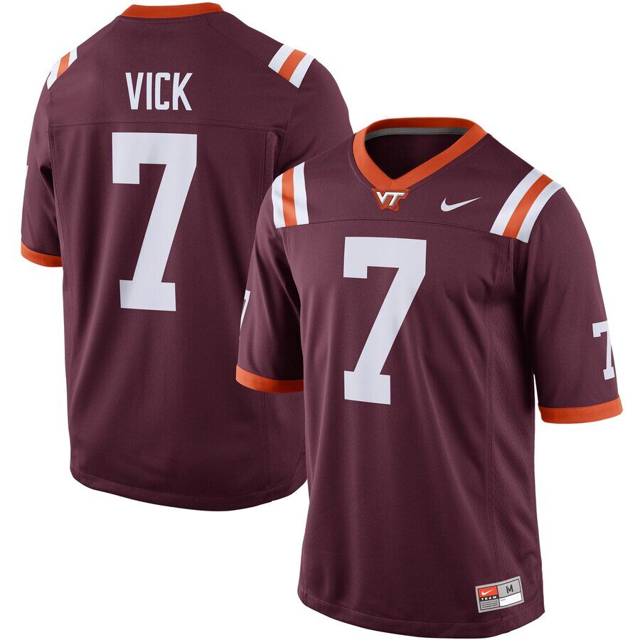 Virginia Tech maroon jersey