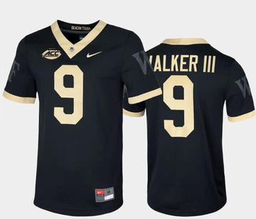 Custom Wake Forest Demon Deacons black jersey