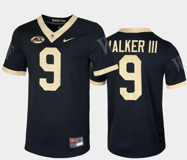 Custom Wake Forest Demon Deacons black jersey