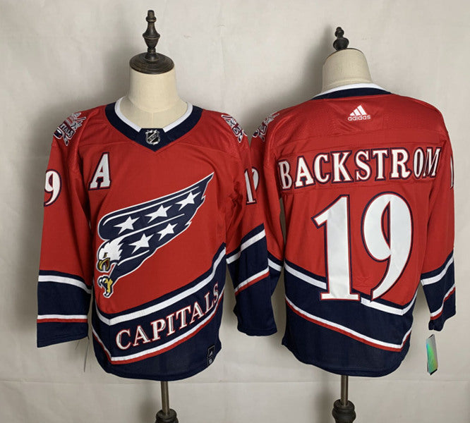 Nicklas Backstrom Washington Capitals red Reverse Retro jersey