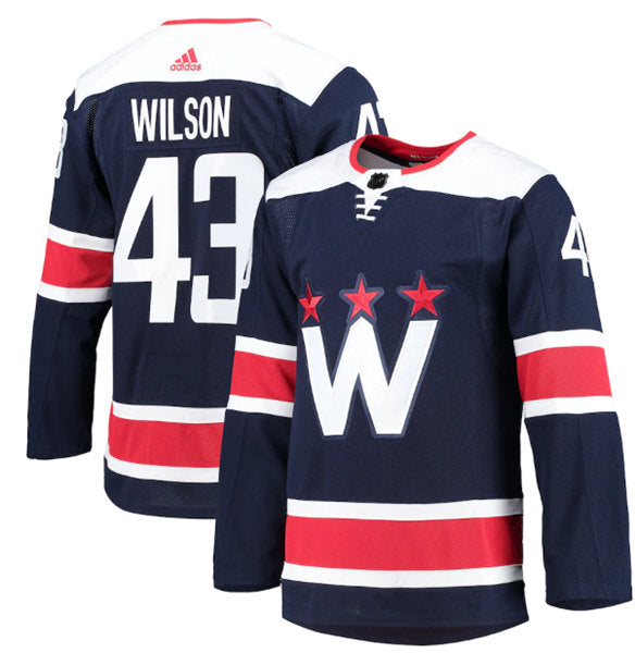 Tom Wilson Washington Capitals navy jersey