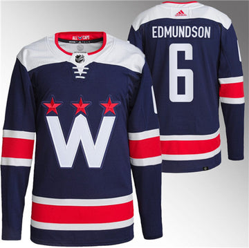 Joel Edmundson Washington Capitals navy jersey