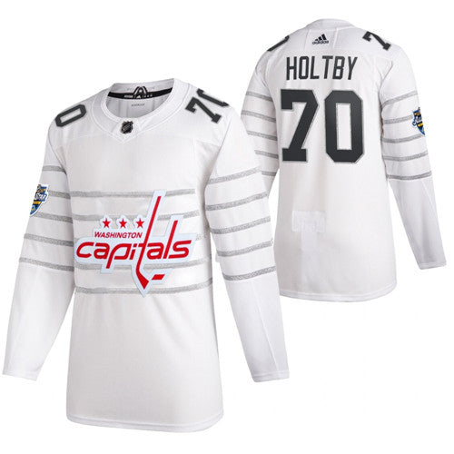 Braden Holtby Washington Capitals white jersey
