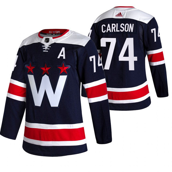 John Carlson Washington Capitals navy jersey