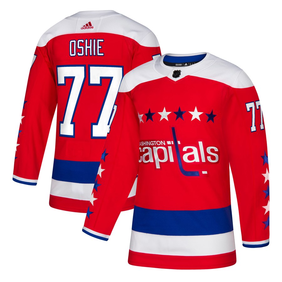 TJ Oshie Washington Capitals red jersey