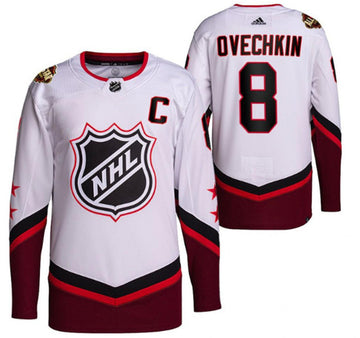 Alex Ovechkin Washington Capitals white All-Star jersey