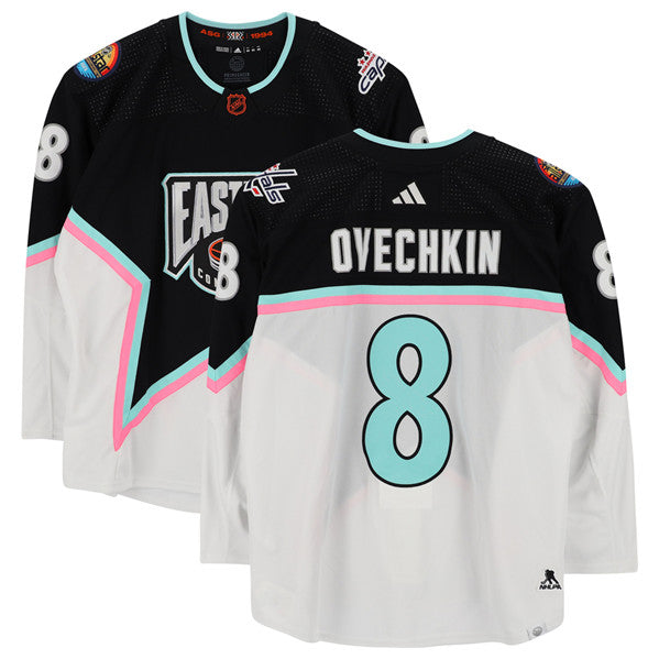Alex Ovechkin Washington Capitals black-white All-Star jersey