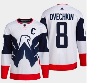 Alex Ovechkin Washington Capitals white-navy Stadium Series jersey