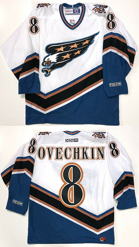Alex Ovechkin Washington Capitals white jersey