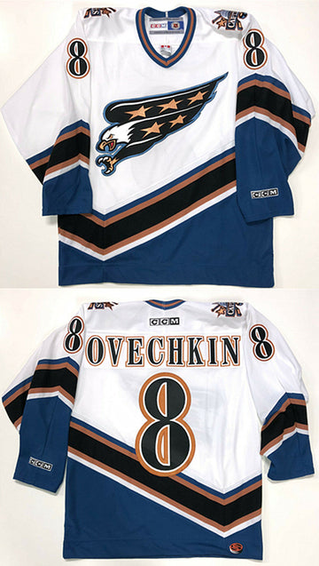 Alex Ovechkin Washington Capitals white jersey