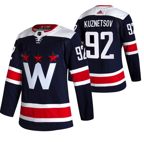 Evgeny Kuznetsov Washington Capitals navy jersey