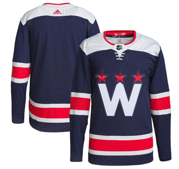 Custom Washington Capitals navy jersey