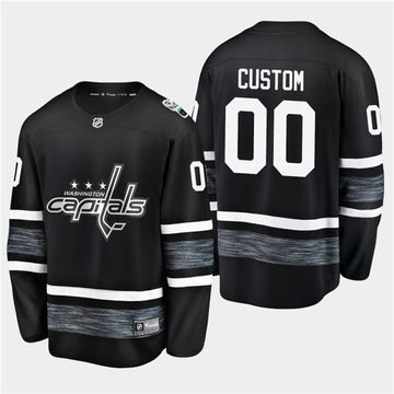 Custom Washington Capitals black All-Star jersey