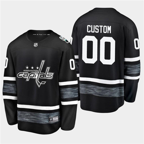 Custom Washington Capitals black All-Star jersey
