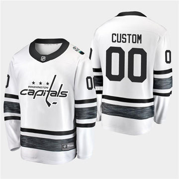 Custom Washington Capitals white All-Star jersey