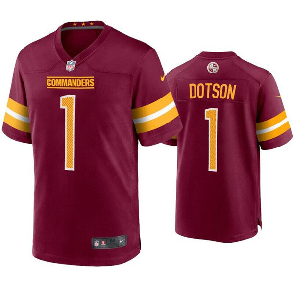 Jahan Dotson Washington Commanders burgundy Game jersey