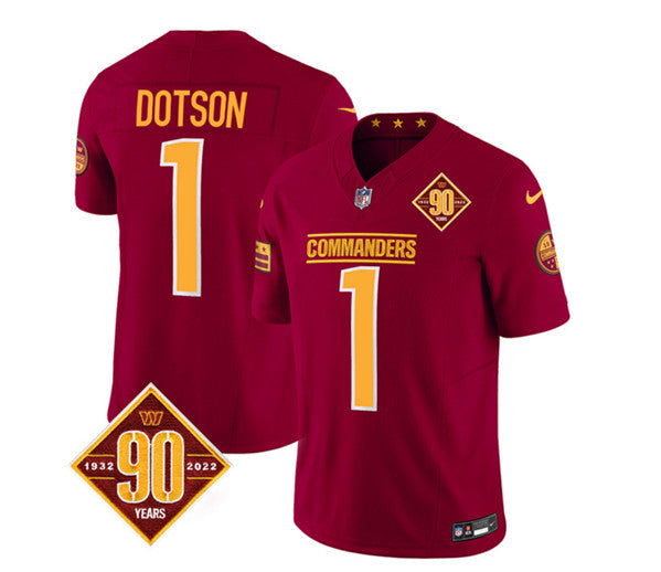 Jahan Dotson Washington Commanders burgundy FUSE jersey