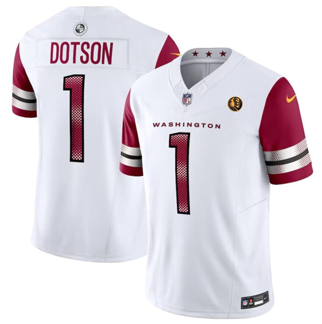 Jahan Dotson Washington Commanders white FUSE jersey
