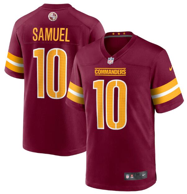 Curtis Samuel Washington Commanders burgundy Game jersey