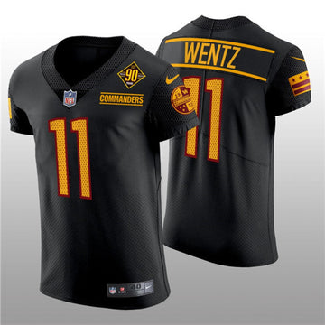 Carson Wentz Washington Commanders black Elite jersey