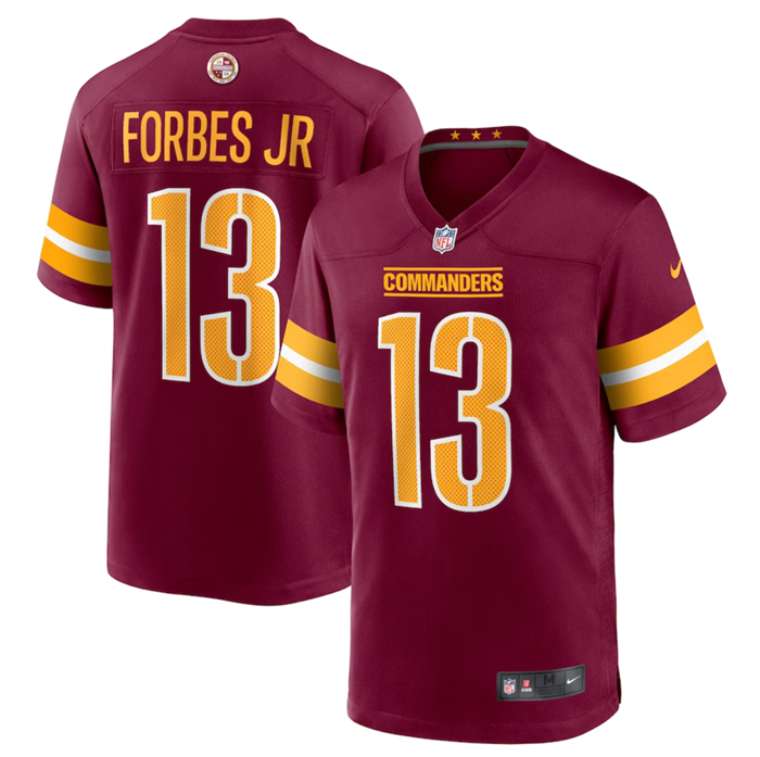 Emmanuel Forbes Washington Commanders burgundy Game jersey