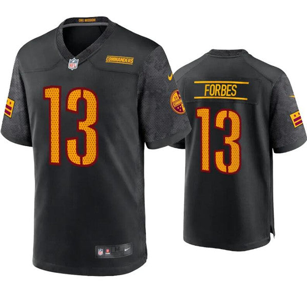 Emmanuel Forbes Washington Commanders black Game jersey