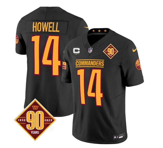Sam Howell Washington Commanders black FUSE jersey