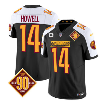 Sam Howell Washington Commanders black-white FUSE jersey
